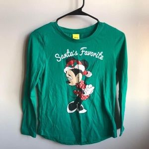 Disney Minnie Christmas shirt girls medium